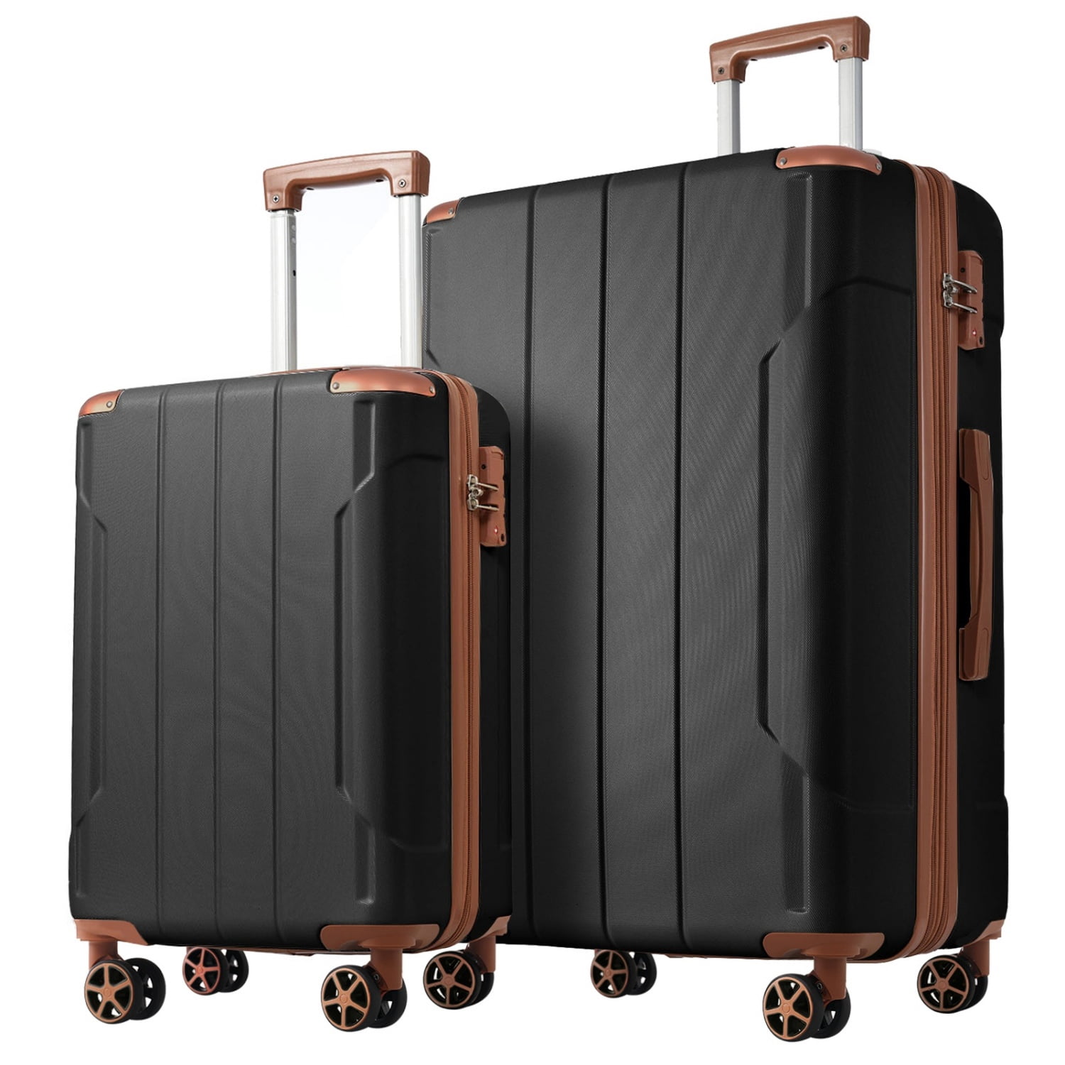 2-Piece Luggage Set, 20" & 28", ABS Hard Shell, Expandable 25%, TSA Lock, 360° Spinner Wheels