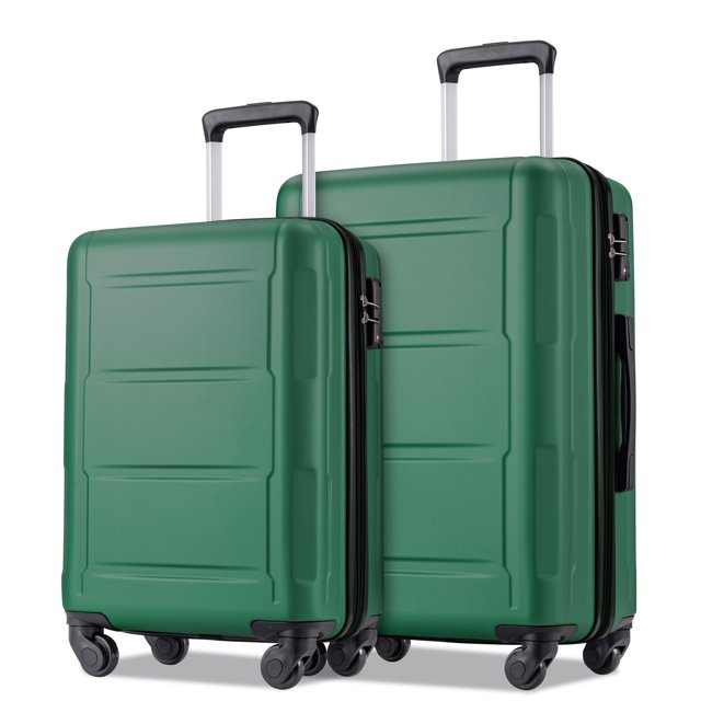 2Piece Luggage Set with Spinner Wheels, TSA Lock, and Lightweight ABS