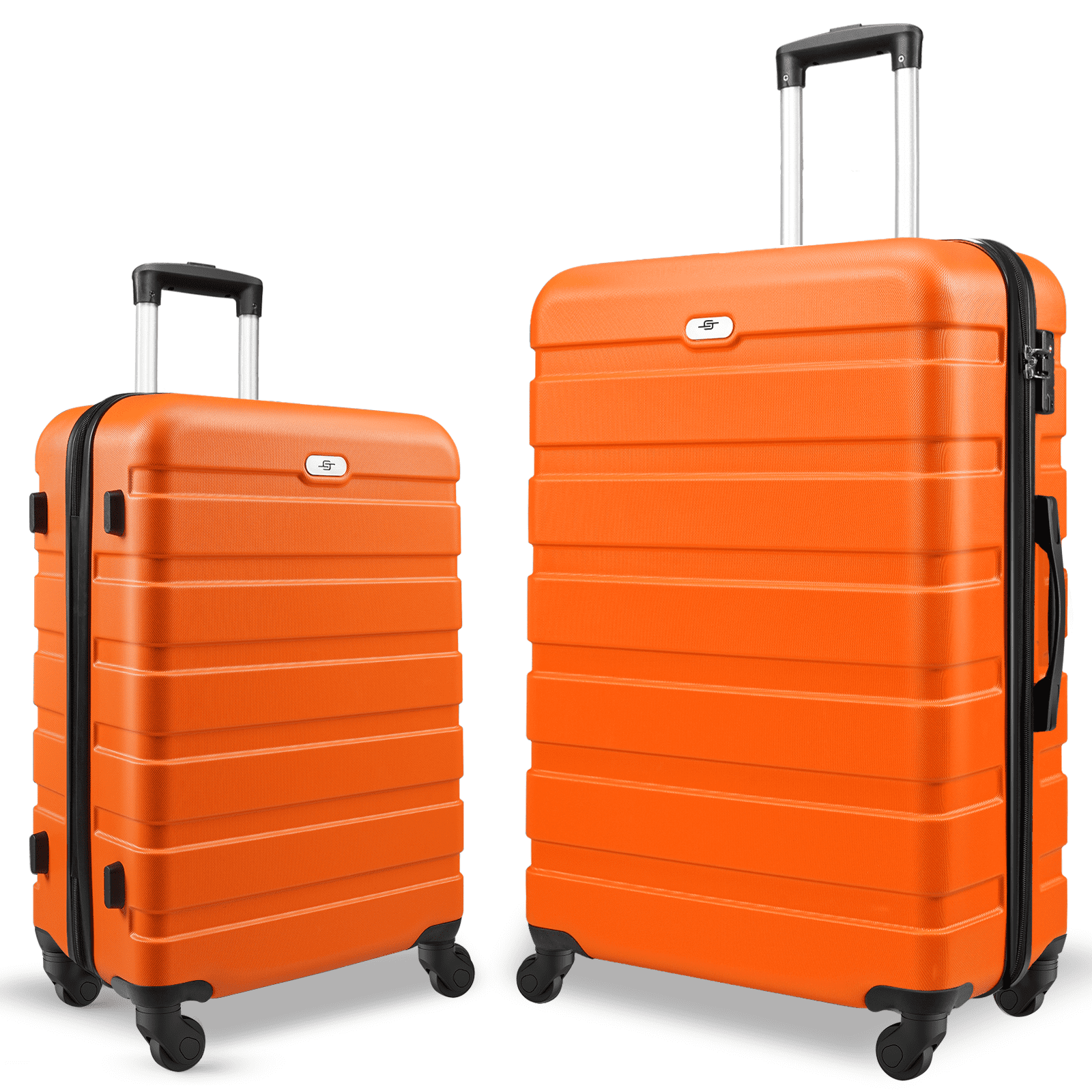 2 Piece Luggage Sets, 20" Carryon Luggage and 24" Checked Suitcase