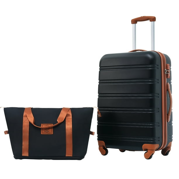 2 Piece Luggage Sets 24 Hardside Suitcase With 360 Spinner Wheels 3 Digit TSA Lock Hard Shell Suitcases Set With Duffle Bag For Men Women