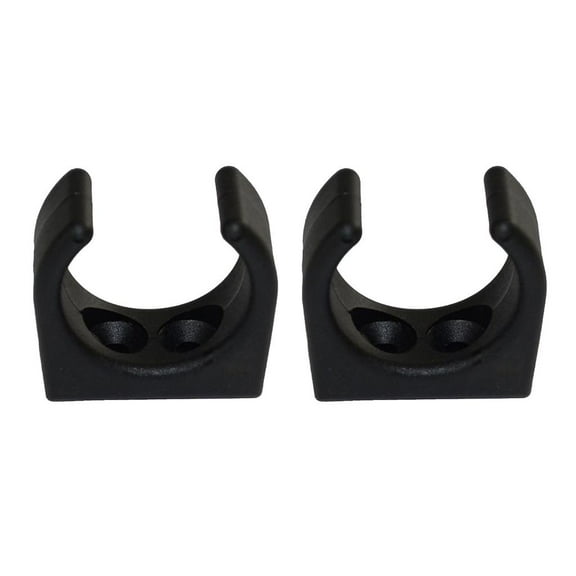 2 Piece Marine Boat Clips Holder Bracket for Storage Pallet Bar Holder Light Black