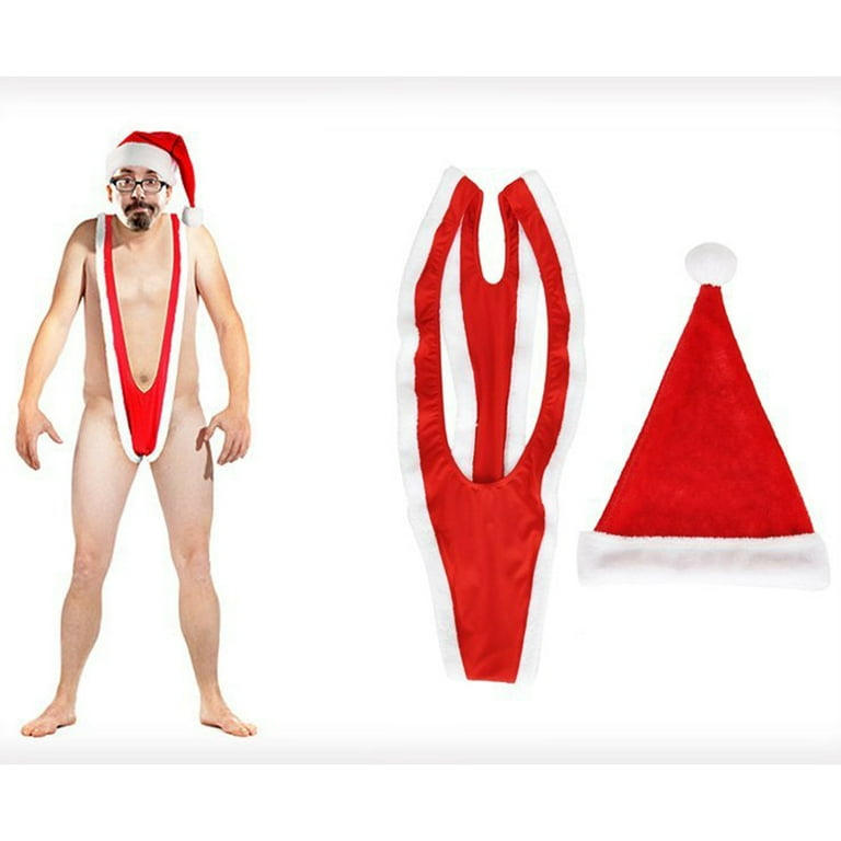 Bañador Mankini estilo Borat navideño - Wakabanga