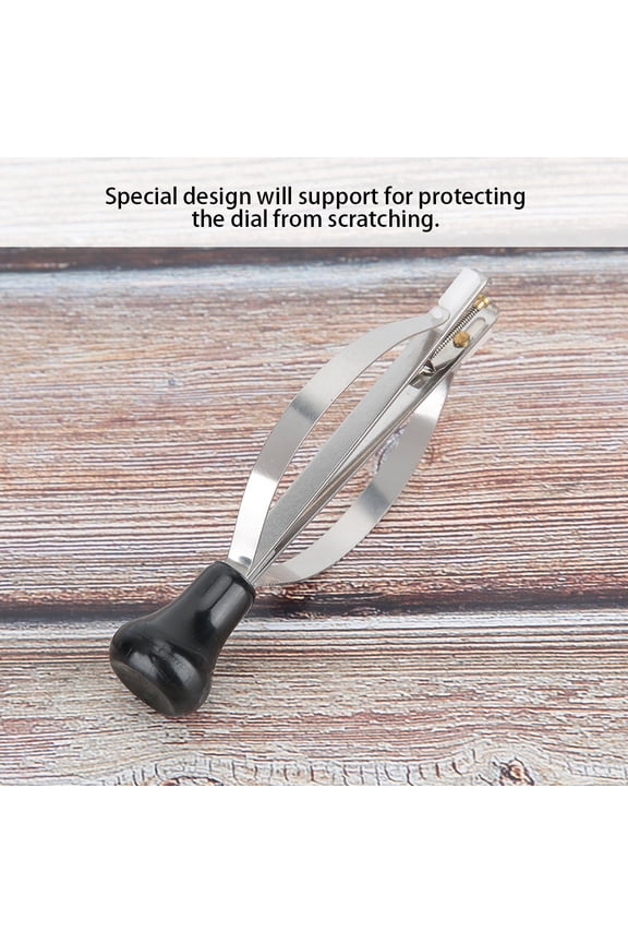 2-Piece Metal Watch Hand Remover Tool Set for Hour, Minute & Second Hands with Dial Plunger