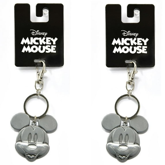 2 Piece Mickey Mouse Embossed Metal Bag Clip Accessory on Header Card