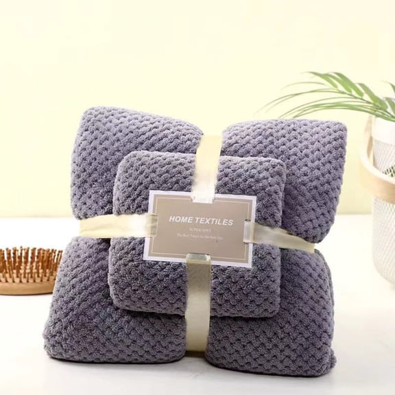 2-Piece Microfiber Bath & Face Towel Set | Wearable Soft Cotton Towels for Women | 28.74" x 51.18" Bath Towel & 13.77" x 29.52" Face Towel | Quick-Dry Travel Towel Set