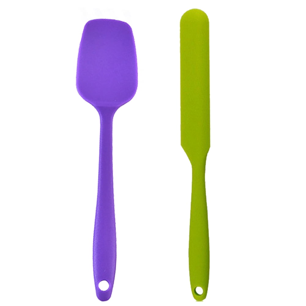 2 Piece Mini Kitchen Utensil Set- Baking Tools Small Silicone Spatula ...