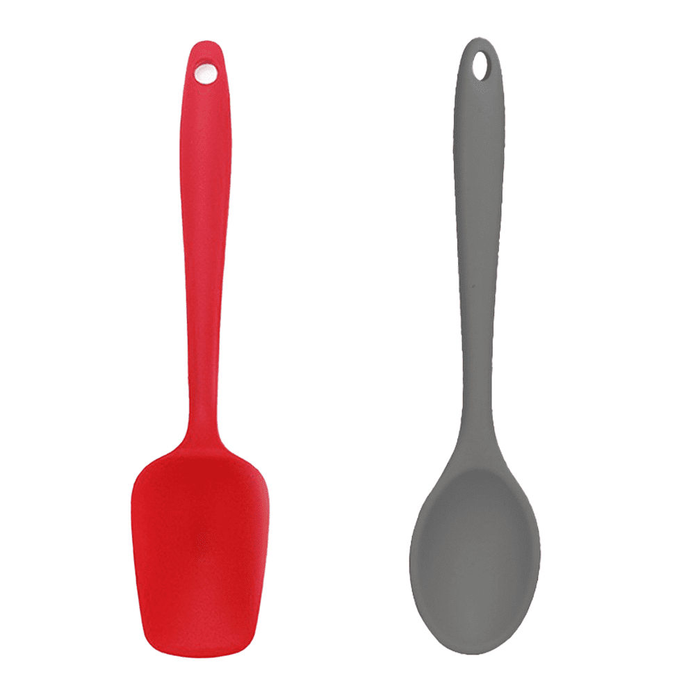 2 Piece Mini Kitchen Utensil Set Silicone Kitchen Tools with Spatulas