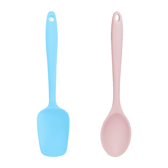 2 Piece Mini Kitchen Utensil Set- Silicone Kitchen Tools with Spatulas