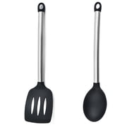 2 Piece Mini Kitchen Utensil Set Stainless Steel and Silicone Kitchen Tools