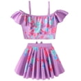 thumbnail image 1 of 2-Piece Mirabel Swimsuits for Girls Off Shoulder Ruffle Bathing Suit Swimwear, 1 of 7