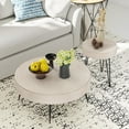 2Piece Modern Farmhouse Living Room Coffee Table Set, Nesting Table