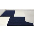 thumbnail image 1 of 2 Piece Navy Soft Cozy Plush Chenille Bath Mat & Contour Bath Rug, 1 of 4