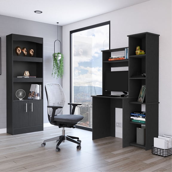 2 - Piece Office Furniture Collection | Effortless Assembly in Office | Solid Particle Board Material | Fixes Assembly Inaccuracy