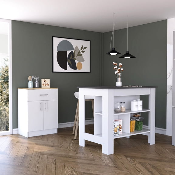 2-Piece Onyx Kitchen Articles - User-Friendly Interlocking & Online Videos - Kitchen Storage - High-Quality Wood