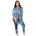 thumbnail image 1 of 2 Piece Outfit For Women Long Sleeve Tunic Top Gradient Workout Sets, 1 of 4