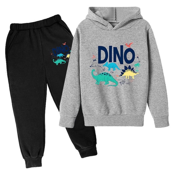 2 Piece Outfits For Boys Toddler Fall Winter Hoodie Pullover Set Printed Hoodie Set On Underwear Casual Cute Printed Long Sleeve Clothing Set,Size 7-8 Years