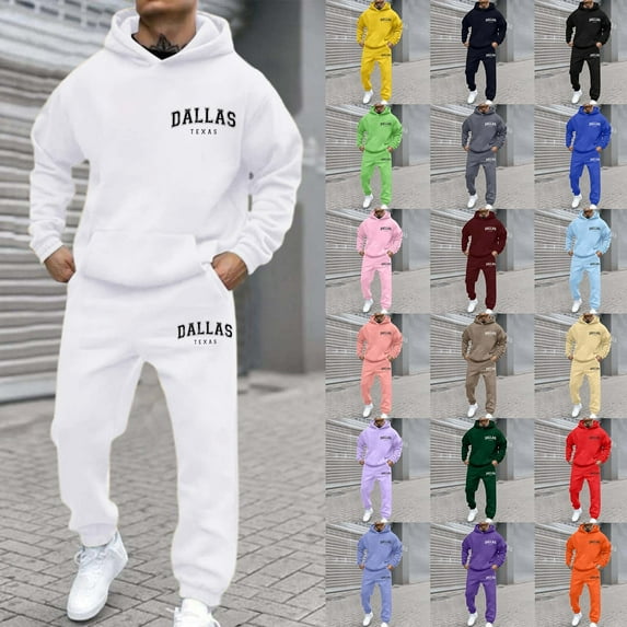 2 Piece Outfits Hooded Athletic Tracksuit Jogging Suit Set Men’s Sweatsuits Set 2 Piece Hoodie Outfit Jogging Tracksuits for Men Casual Athletic Long Sleeve Pullover Suit Set (Beige, L)