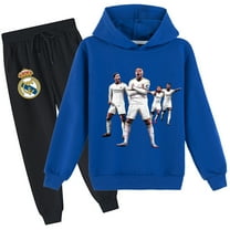 2 Piece Outfits Long Sleeve Sweatpants Set Kids Mbappé Sport Pullover Sweatshirt and Pants Sets for Boys Girls