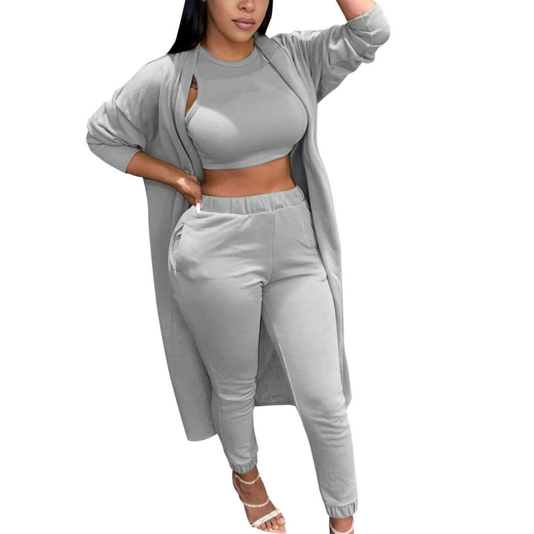 2 Piece Outfits for Women Pants Set Fall and Winter Women Fashion