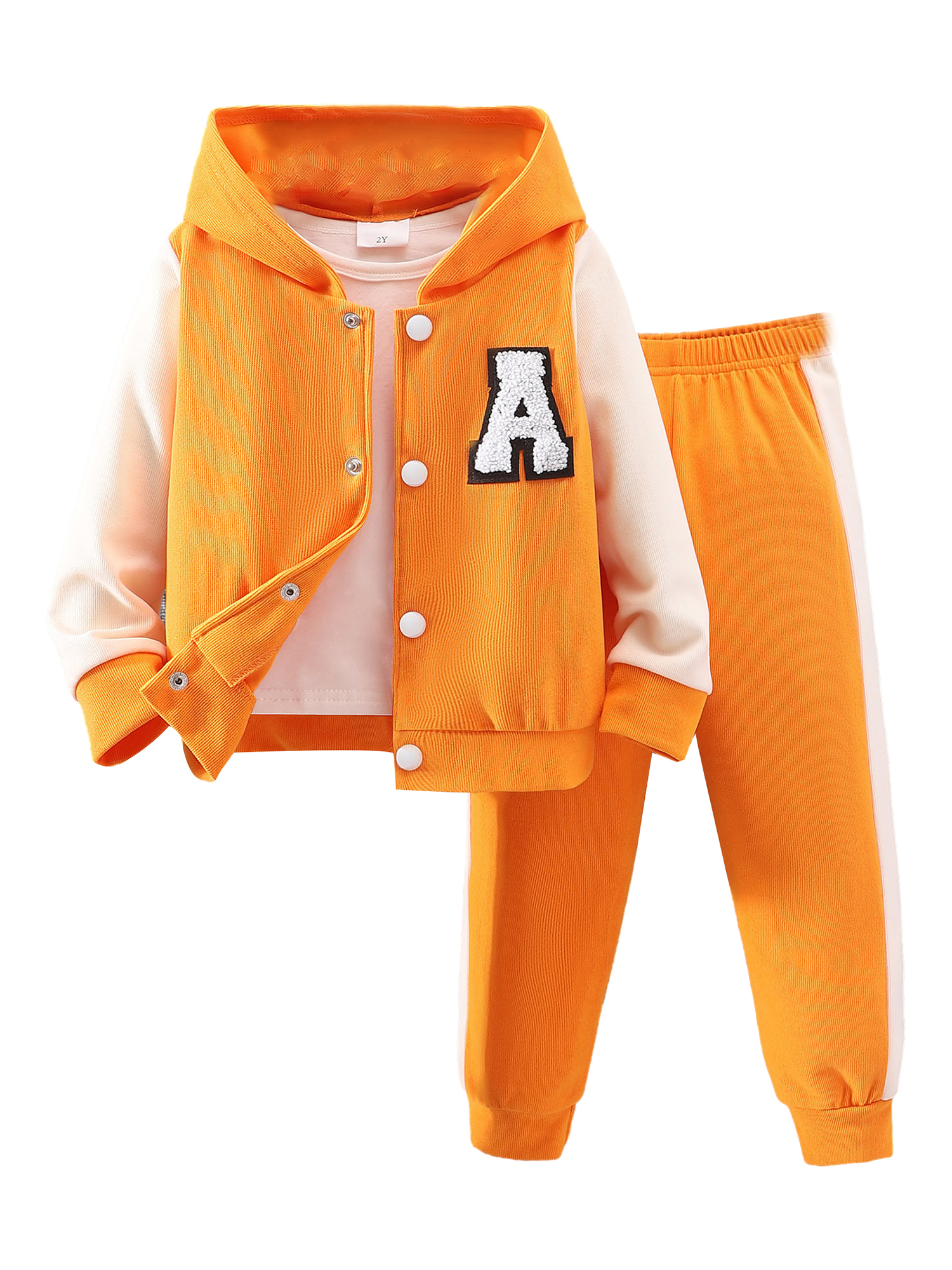 2 Piece Outfits for Girls Velour Tracksuit Hoodie and Jogger Set