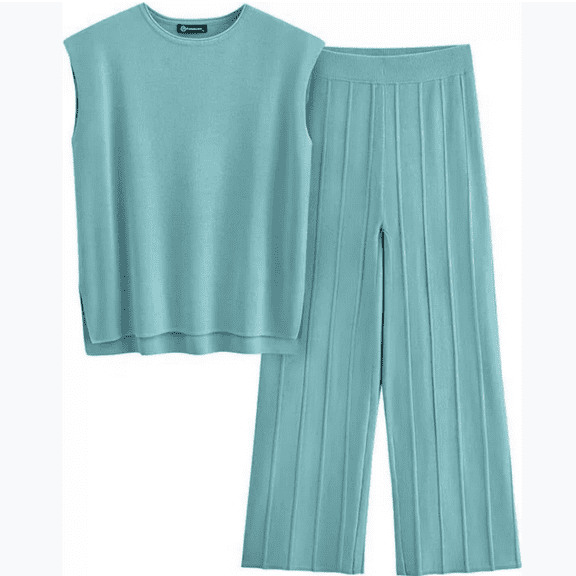 2 Piece Outfits for Women Tracksuits Sweater Sets Lounge Wear Sets Knit Pullover Homewear