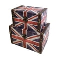 thumbnail image 1 of 2 Piece Oval Decorative Trunk Set - Blue & Red, 1 of 1