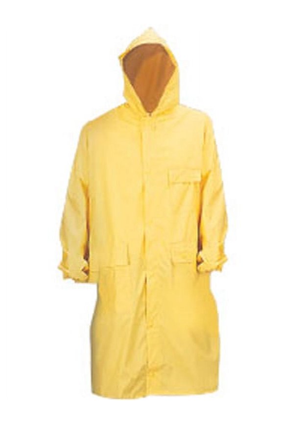 2-Piece PVC Rain Coat - XL, Yellow