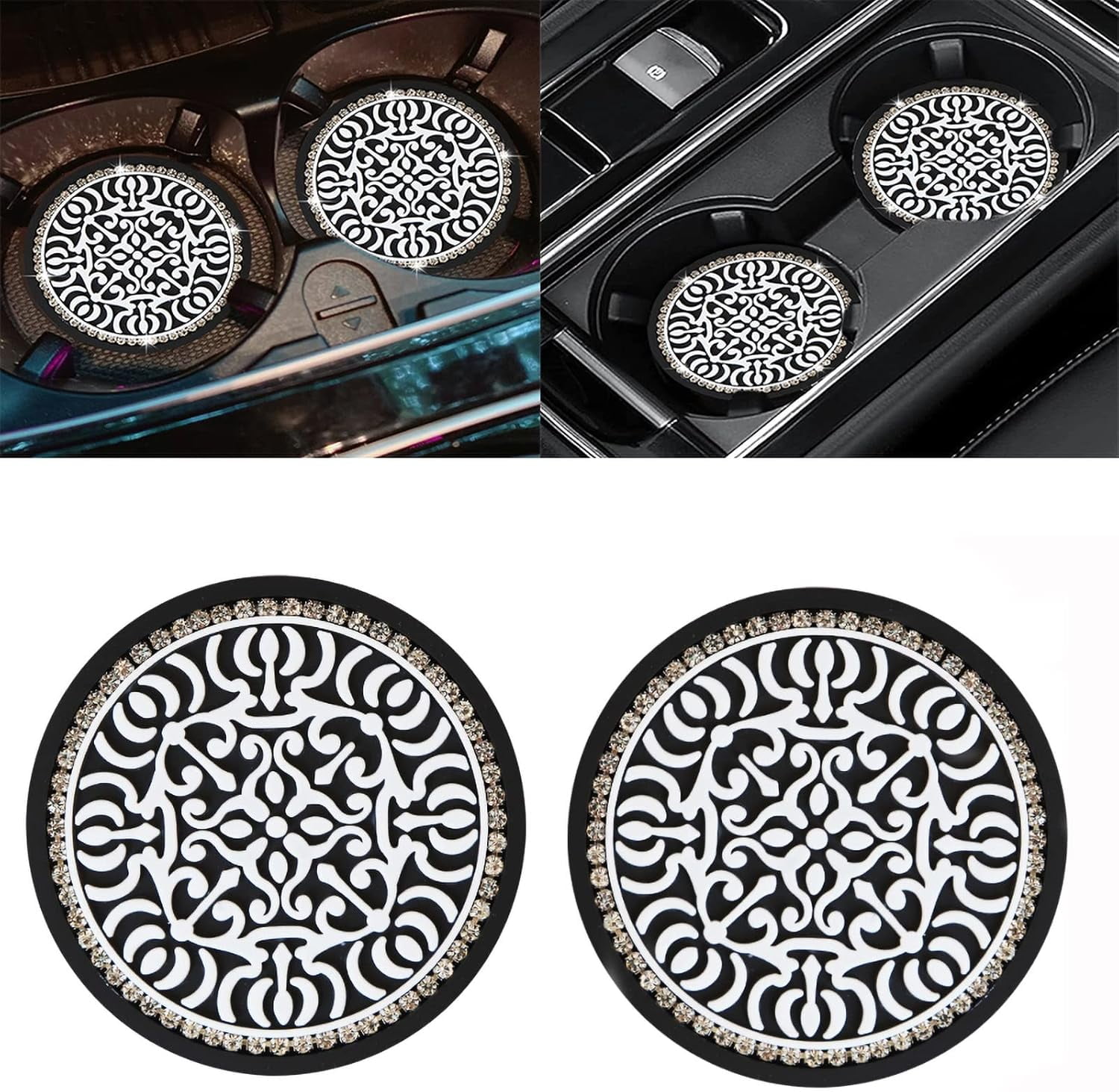 Aazon.co: Sylvil 4 PCS Car Cup Holder Coaster, Non-Slip 2.75 Inch - Foto 11