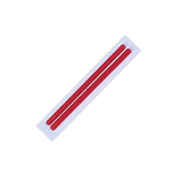 2 Piece Plain and Fluted Rhythm Sticks in Red