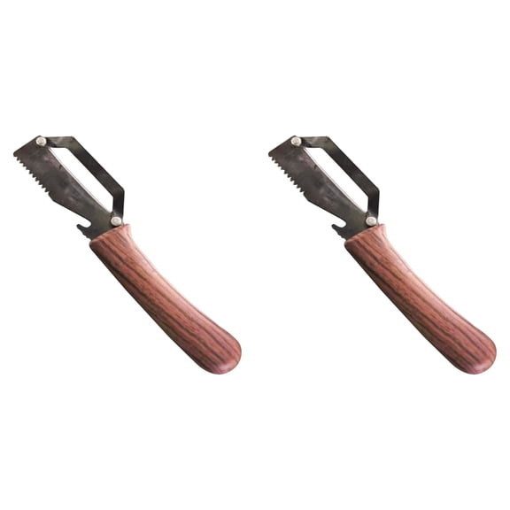 2-Piece Plastic-Handled Multifunctional Peeler Set - Practical Kitchen Tool