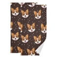 thumbnail image 1 of 2-Piece Polyester cotton Towel Set Absorbent Dog Head Hand Towel Bath Towel Soft and Comfortable Machine Wash 28.3x14.4, 1 of 7