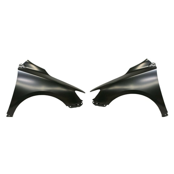 2-Piece Quarter Panel Set - Primed Steel Construction Without Molding Holes