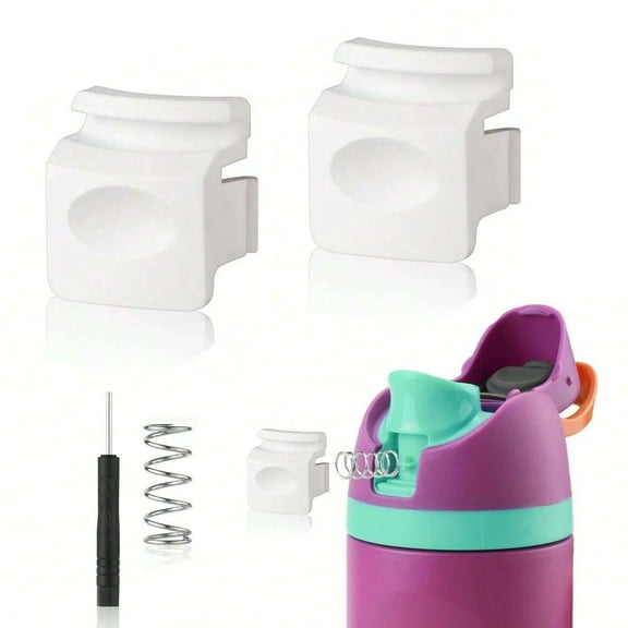 2-Piece Replacement Button for Freesip Water Bottle Lid - Compatible with 16/19/24/32/40Oz - White