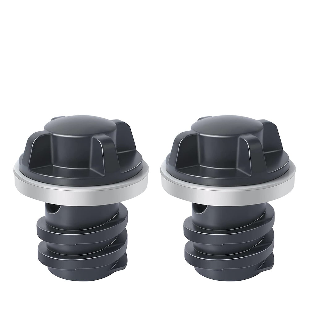 2 Piece Replacement Drain Plugs for RTIC and YETI Coolers Black Color