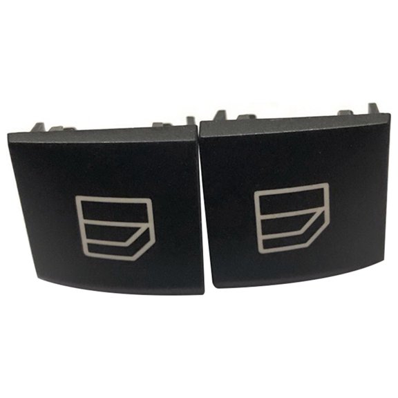 2-Piece Replacement Driver Window Switch Button Cover - Compatible with Mercedes B Class W245, ML, GL, and R Class - Restore Functionality to Your Cars Window Controls