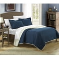 thumbnail image 1 of 2-Piece Ressa Reversible Color Block Modern Design Quilt with Shams Set, 1 of 5