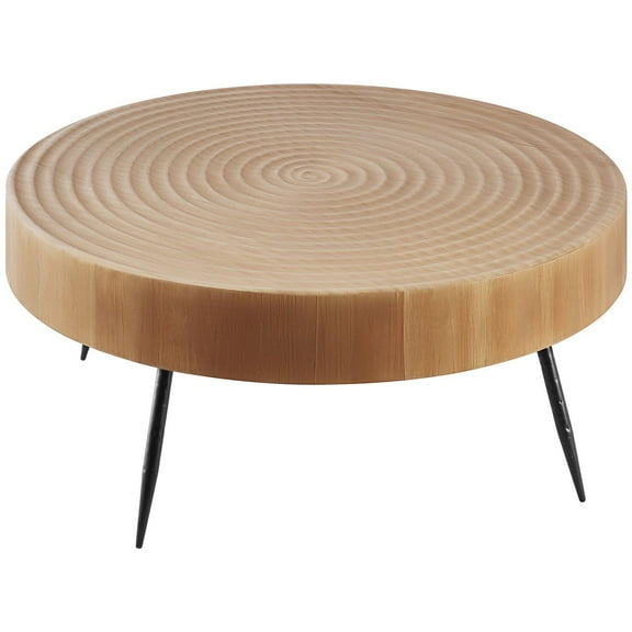 2-Piece Round Coffee Table Set with 1 End Table, 31.3 Inch, Modern Living Room Furniture