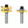 thumbnail image 1 of 2-Piece Router Bit Set High-Quality Carpenter Tool Kit, 1 of 7