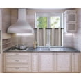 thumbnail image 1 of 2 Piece Set Blackout Kitchen Curtain Window Lined Tier Pair Darkening Panels D24, 1 of 2
