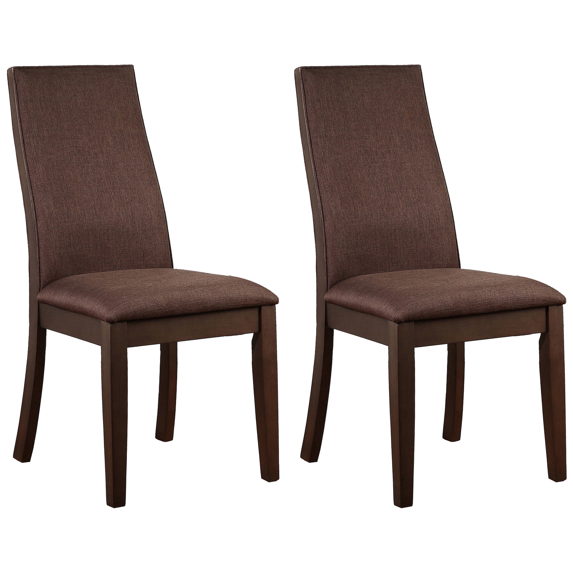 2-Piece Set, Brown Wood Frame - Ergonomic Chair Back Design - For ...