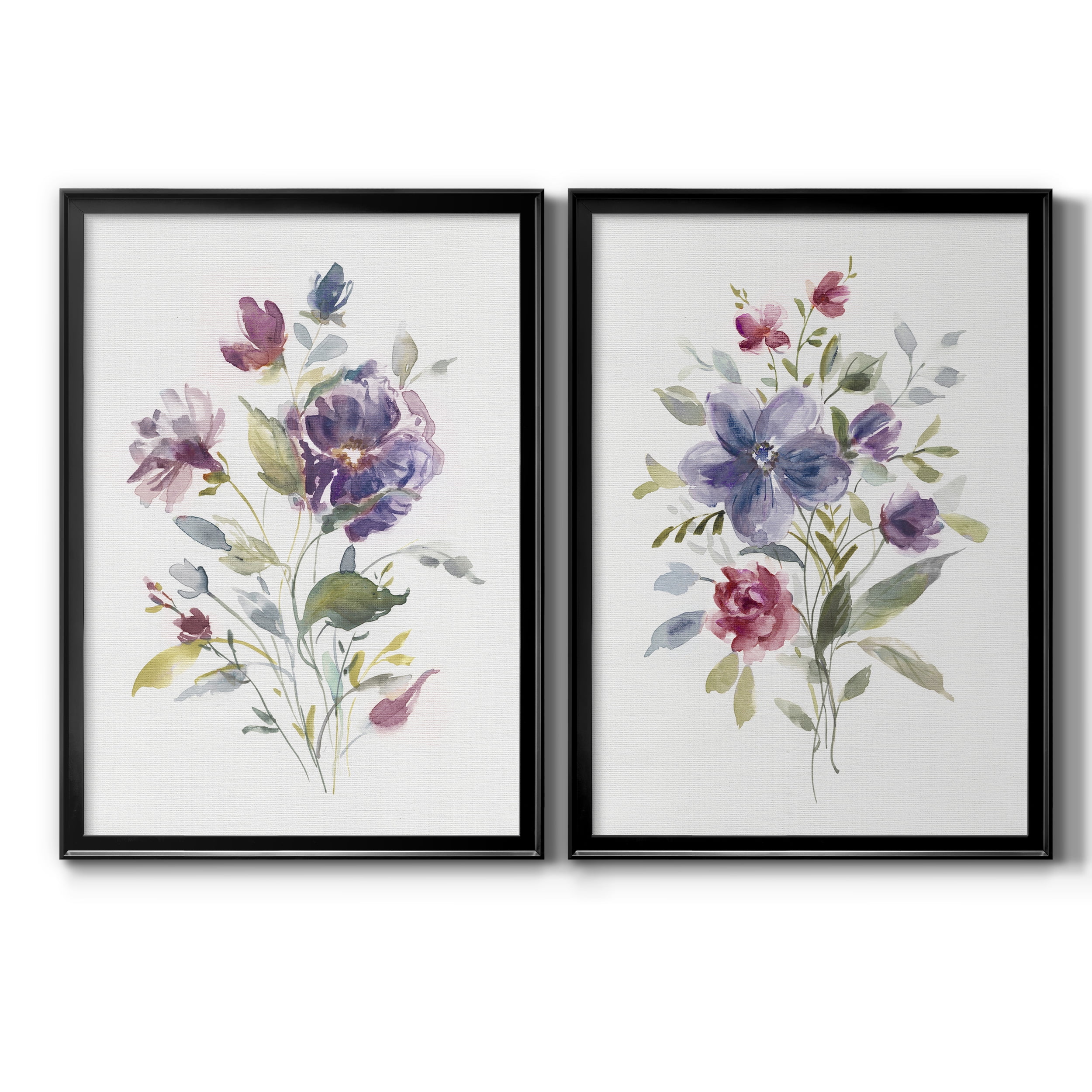 2 Piece Set Color Variety I Premium Framed Canvas - Ready to Hang - 22.5 x 30.5 Each - Black Frame