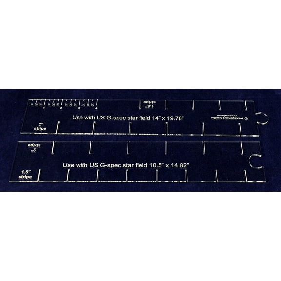 2 Piece Set- Flag Stripe Marker-1/8" Acrylic-14.82 & 19.76