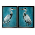 thumbnail image 1 of 2 Piece Set Great Blue Heron I Premium Framed Canvas - Ready to Hang - 18.5 x 24.5 Each - Silver Frame, 1 of 8