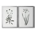 thumbnail image 1 of 2 Piece Set Inky Botanical I Premium Framed Canvas - Ready to Hang - 26.5 x 36.5 Each - Silver Frame, 1 of 8