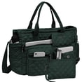 thumbnail image 1 of 2-Piece Set of Large Quilted Nylon Tote & Shoulder Bags for Women – Featuring a Spacious, Laptop-Compatible Crossbody Tote and a Durable Hobo Messenger Bag, Ideal for Work, Travel, Gym & Daily Use, 1 of 6
