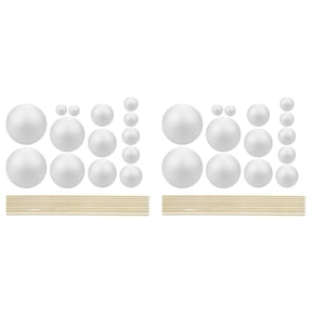 2 Piece Set Planetary Model Craft by Dusknt System Project Kit Planet Model Crafts with 14 Mixed Sized Polystyrene Spheres Perfect for schol Science Projects DIY System Model