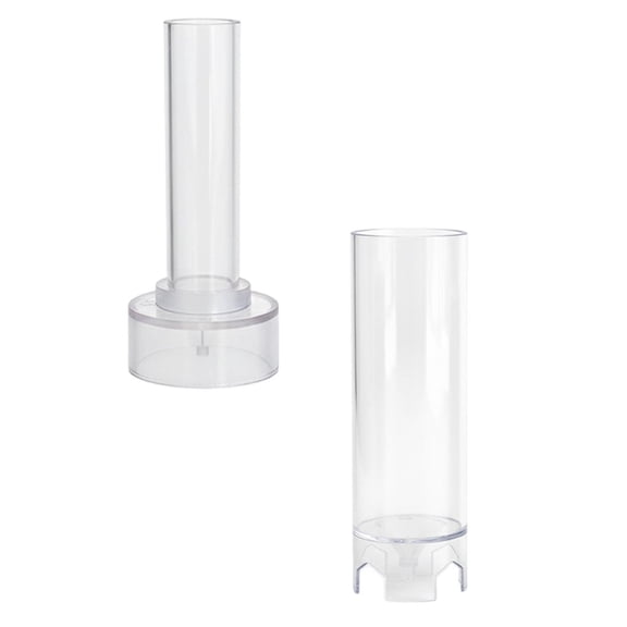 2 Piece Set Pointed Cylindrical Candle Mold Silicone Casting Mould by Dusknt Tapered Long Stick Making Tool clasic Dinner Decoration DIY Wedding Craft Reusable Plastic Form for Aromatherapy Wax Melt