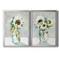 thumbnail image 1 of 2 Piece Set Sunflower I Premium Framed Canvas - Ready to Hang - 22.5 x 30.5 Each - Silver Frame, 1 of 8
