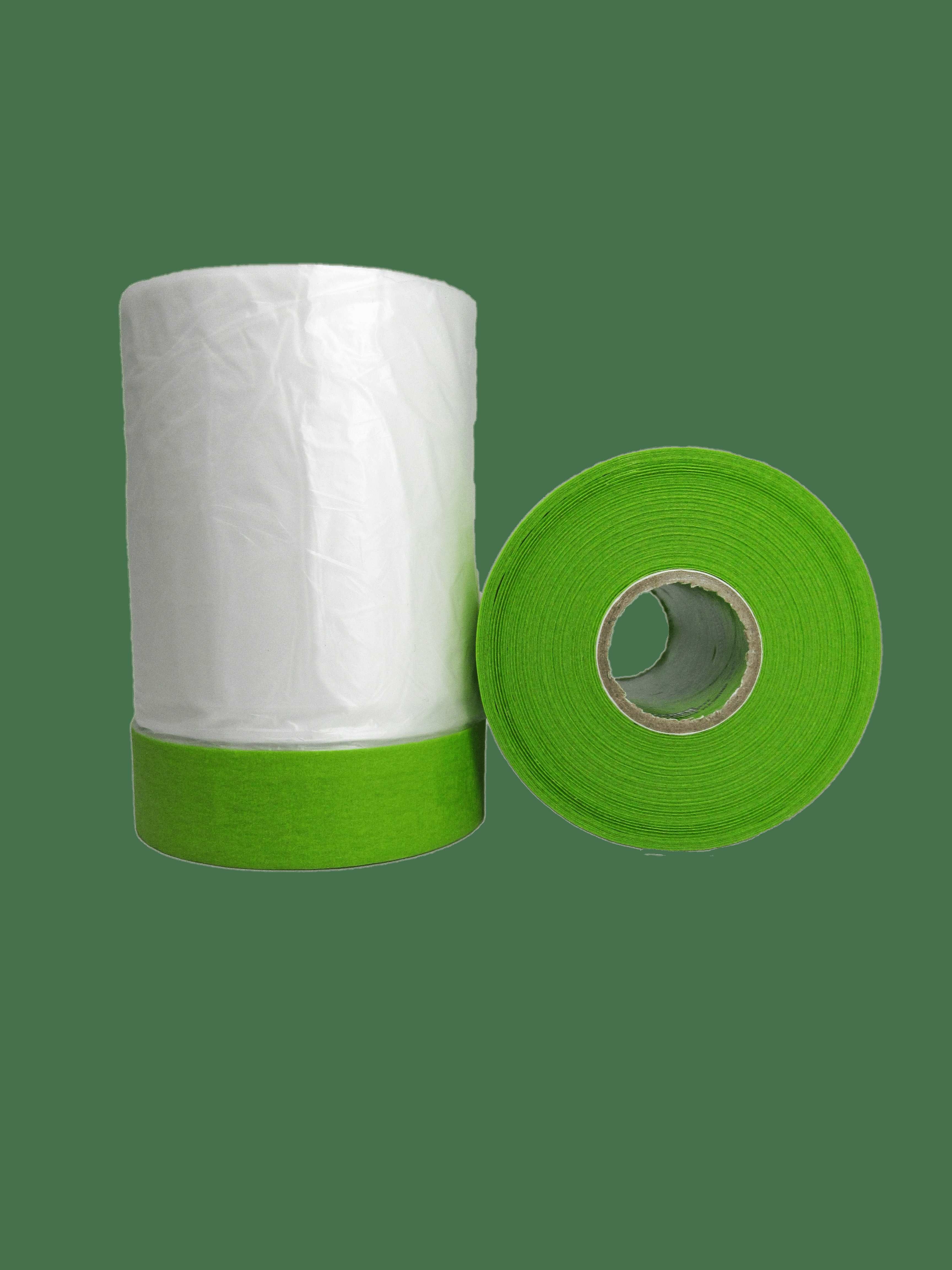 2Piece Set Tape and Drape, Assorted Masking Film Paper for Automotive Painting Covering