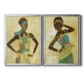 thumbnail image 1 of 2 Piece Set Tribal Vision I Premium Framed Canvas - Ready to Hang - 26.5 x 36.5 Each - Gold Frame, 1 of 8